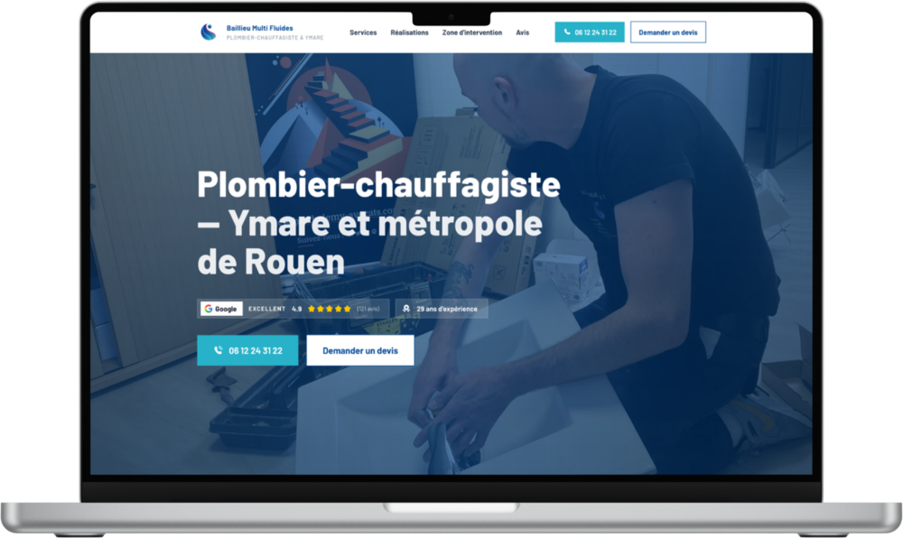 Le site de Nicolas sur ordinateur